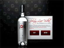 Tablet Screenshot of johnnylovevodka.com